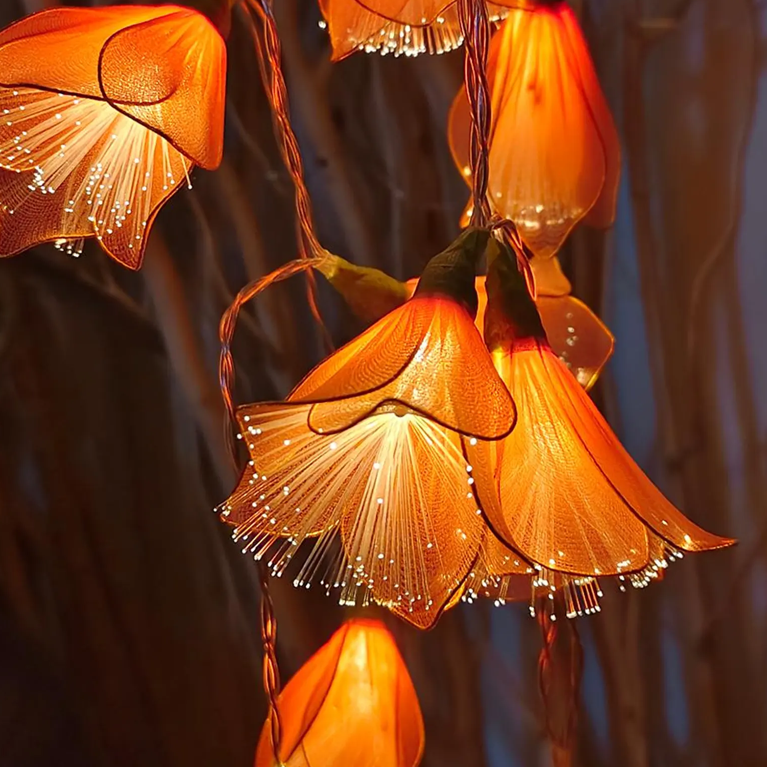Handcrafted Floral String Lights, Warm Blossom LED Garland Lights For Room Styling, Events And Thoughtful Gifting